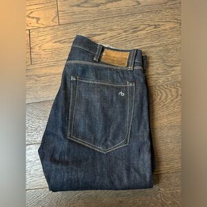 rag & bone Jeans in Blue with Distressed Finish